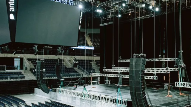 Un día en Antel Arena (junto a ejecutivos uruguayos)