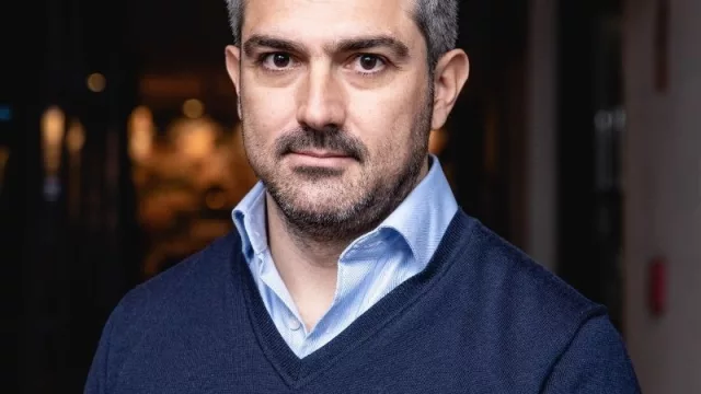 Con Damián Lachaga, gerente general de Mosca Hnos.