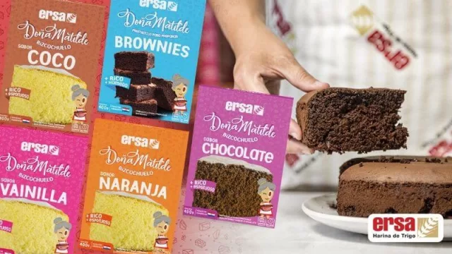 ERSA, primera marca paraguaya en lanzar premezclas para bizcochuelos y brownies con Doña Matilde