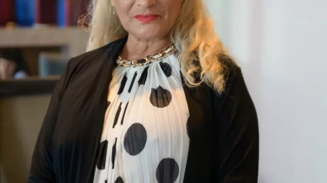 Con Virginia Stagnari, Directora de Bodega Stagnari