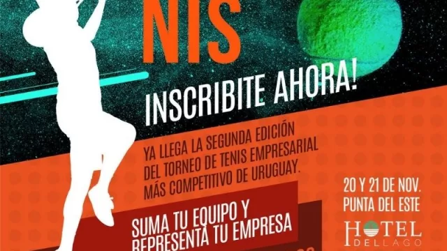 Agarrá la raqueta que se viene la 2da edición del torneo empresarial de Tenis (la Copa InfoNegocios será el 20 y 21 de noviembre en el hotel del Lago, Punta del Este)