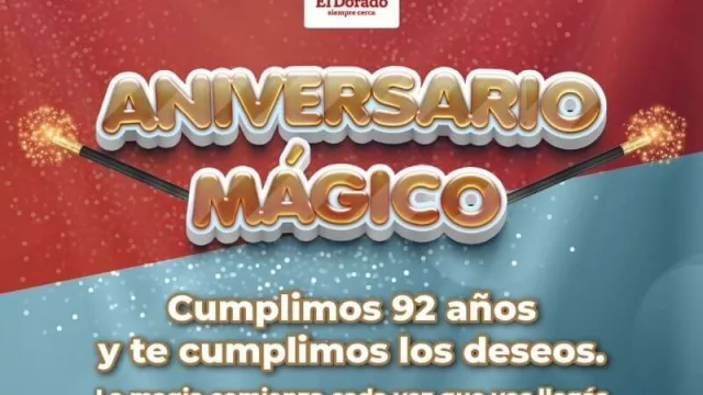El Dorado lanza su aniversario mágico con ofertas imperdibles