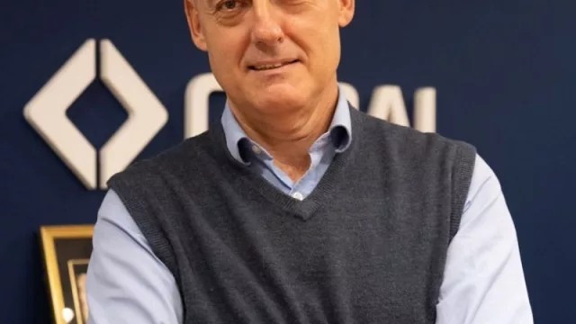 Con el gerente general de Cabal, Marcelo Caig 