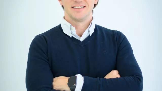 Con el CEO de Isbel, Rafael Staricco