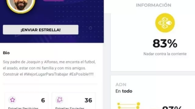 En el cielo las estrellas y en Ta-Ta los mensajes de StarMeUp (la compañía incorporó la plataforma en la que la unión es lo primero)  