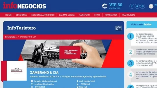 InfoNegocios relanza su Tarjetero y lo convierte en un espacio único para empresas (¿qué lo hace distinto?)