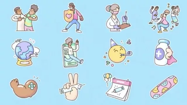Un pinchazo para enviar (el nuevo paquete de stickers de WhatsApp le da pelea al COVID-19)