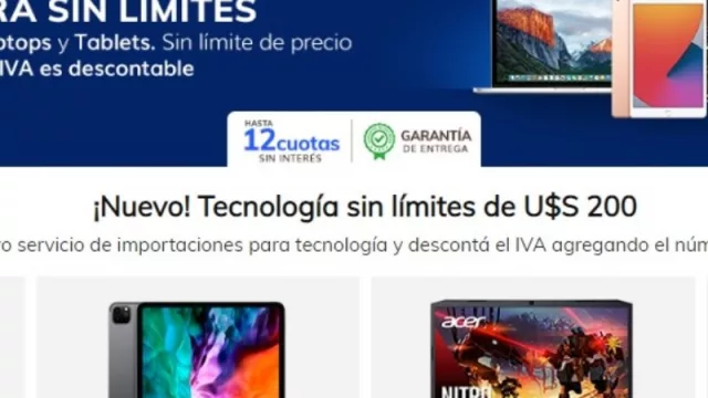 Tienda Mia presentó un servicio nuevo para “importar” tecnología sin límite de cantidades ni costos (“hacemos los trámites aduaneros por vos”, dicen)