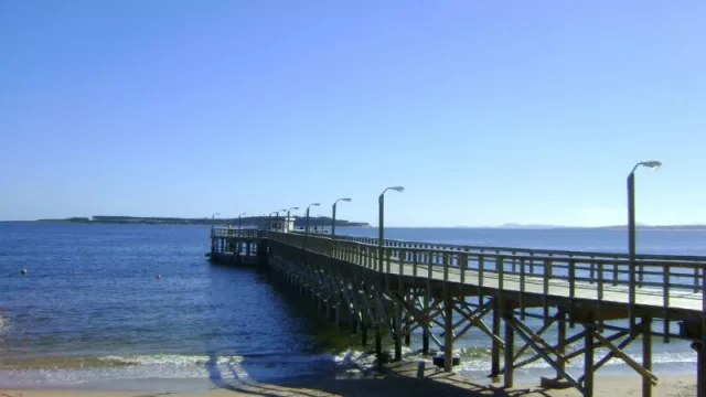 Vista desde el Club de Pesca de Punta del Este