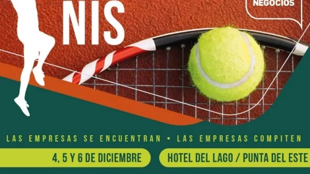 Se viene nuestro primer torneo empresarial de Tenis (la Copa InfoNegocios será el 4, 5 y 6 de diciembre en el hotel del Lago, Punta del Este)