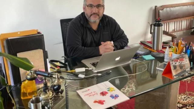 Con el director de Hormigón Oriental Rubens Ponzio