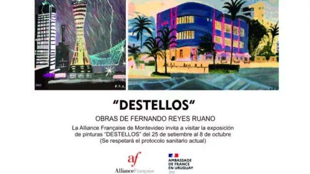 La Alianza francesa inauguró su primera exposición con obras de Fernando Reyes Ruano