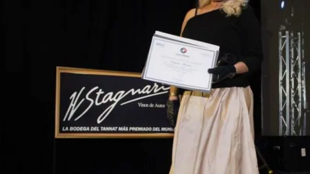 Con la directora de Bodegas Stagnari, Virginia Stagnari