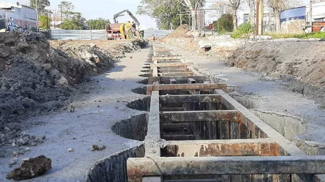 Avanzan las obras del ferrocarril central hasta en Las Piedras