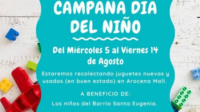 Campaña del día del niño a beneficio de los niños del Santa Eugenia