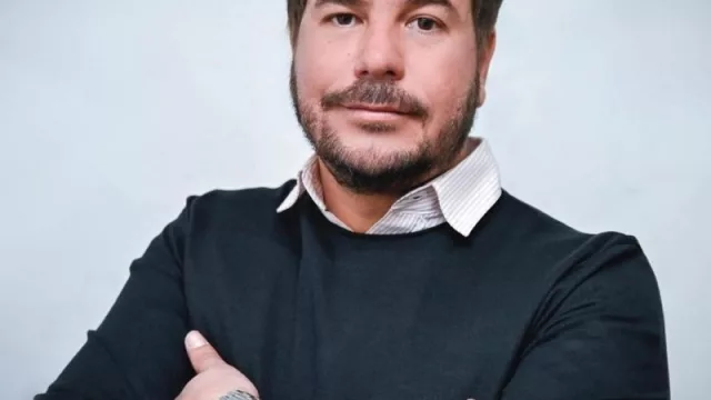 Con Pablo Frioni, propietario de Marley alfajores