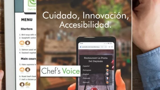 Llegó Chef´s Voice el exterminador de las cartas gastronómicas en papel (un menú digital con accesibilidad)