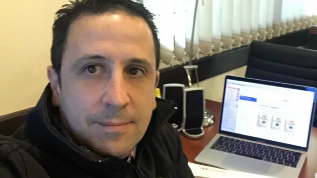 Con el director de Saint Café Marco Picorel