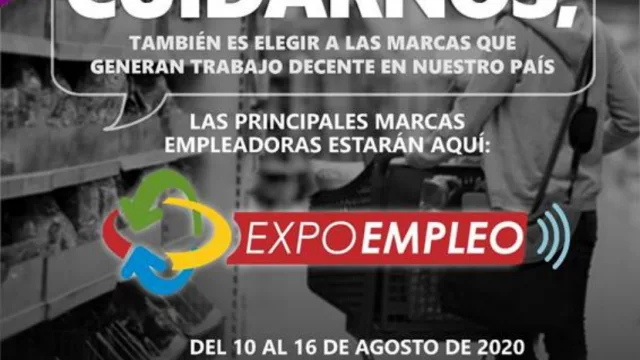 Expoempleo se realizará de forma virtual entre el 10 y el 16 de agosto