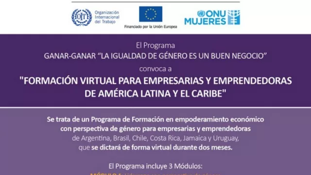 Formación virtual para empresarias y emprendedoras (un programa ganar-ganar)