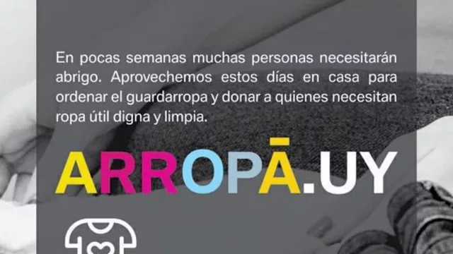 Alguien va a tu casa a buscar la ropa que no uses para arropar a otros