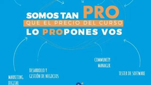 El precio del curso en la Alianza lo ponés vos