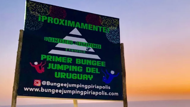 La experiencia del bungee jumping se instala en Piriápolis (en el Cerro San Antonio)