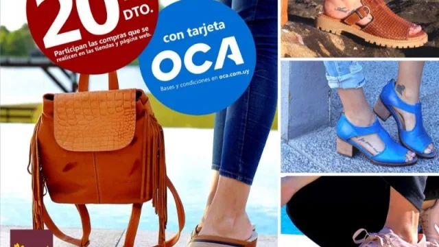 En Marcel Calzados pagando con OCA,  20% de descuento EXTRA en todas sus tiendas.