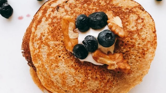 A desayunar pancakes saludables