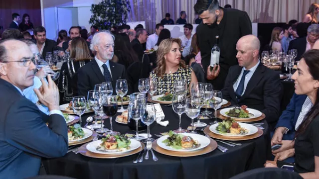 La mesa de Buquebus con Juan Carlos López Mena. 