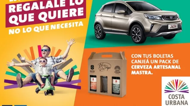 Costa Urbana Shopping sortea una camioneta Geely X3 para celebrar el Día del Padre