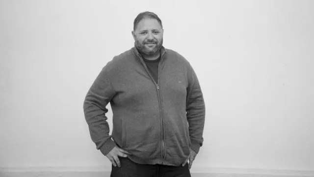 Golani, con su director Fabián Techera 