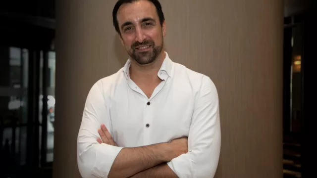 Con Santiago Fernández, director de Orange attitude