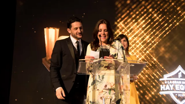 “Vos estás acostumbrada a ésto Nole”, le dijo Germán a María Noel Marrone, al presentar nominados