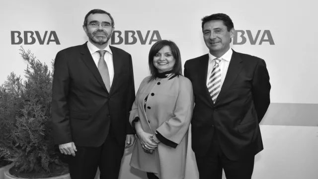 De izquierda a derecha: Alberto Charro, Rosario Corral y Antonio Alonso