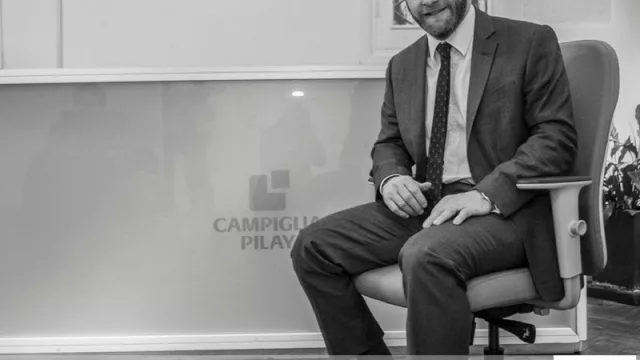 Campiglia Pilay con su gerente general, Javier Vigo