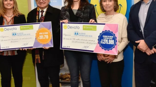 Aldeas Infantiles recibió un millón y medio de pesos (y de gracias)