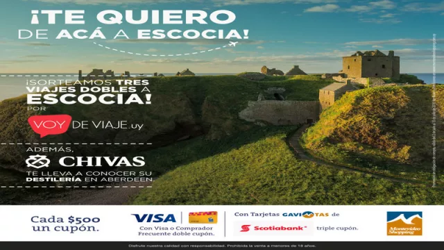 Montevideo Shopping sortea tres viajes a Escocia para el día del padre