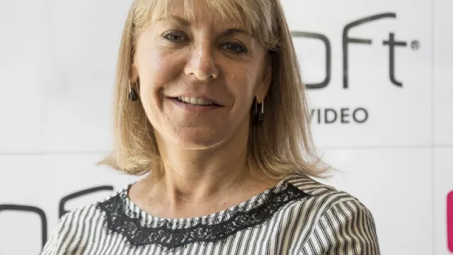 Con Lidia Morus, directora de Dermagroup