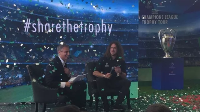 La orejona en Paraguay: presentaron el trofeo de la Champions League