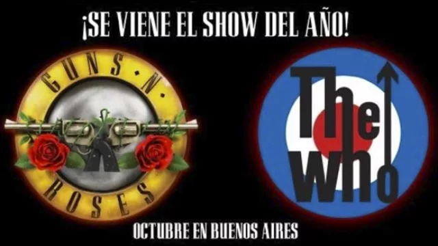 Guns N’ Roses y The Who a un charco de distancia