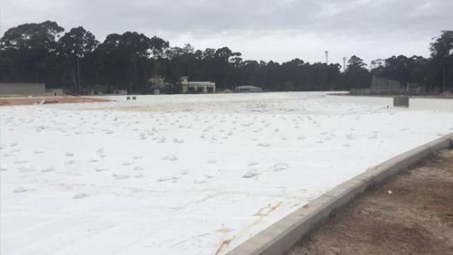 Así está la laguna hoy.