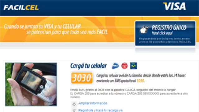 FácilCel de Visa y OcaCel se disputan el ascendente negocio de los pagos móviles