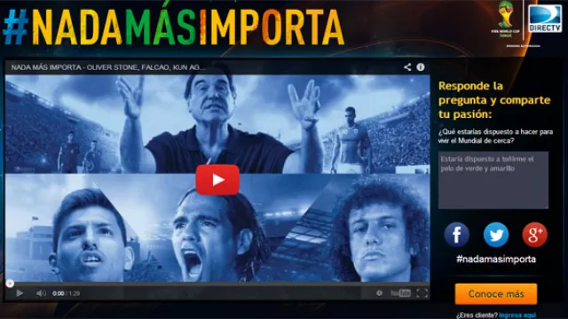 Pavada de director. Oliver Stone en nueva campaña de Directv