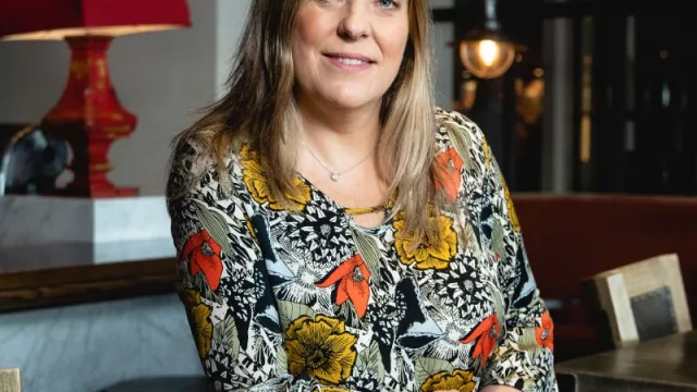 Con Magdalena Lorenzo, Gerenta General de La Cigale