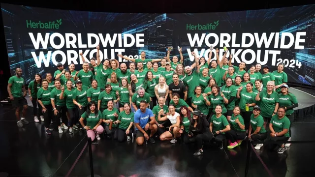 Guinness World Records para Herbalife (la firma obtiene el título por sesión de entrenamiento)