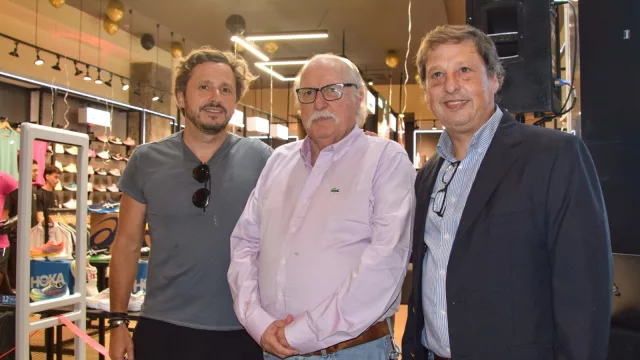 Esteban Piccini, Gustavo Juanbeltz y Macri