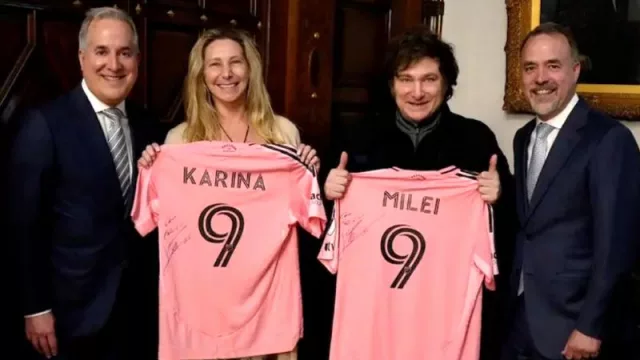 El regalo exclusivo del Inter de Miami (y de Messi) a Milei es tendencia en todas las redes y noticieros del mundo