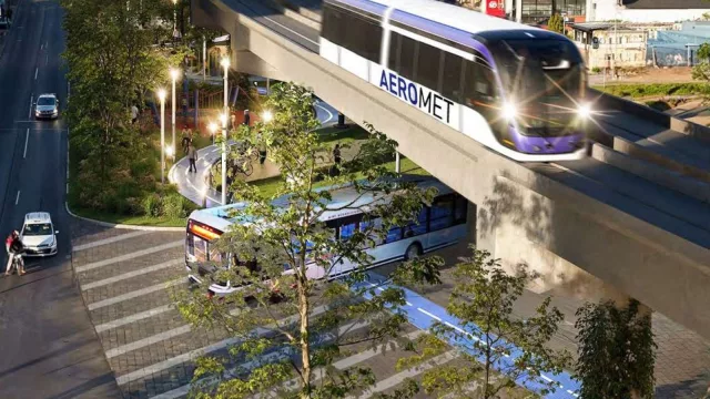 Berkes, Teyma y Aerom proponen un tren elevado eléctrico entre Tres Cruces y Parque Roosevelt (US$ 350 millones de inversión y tres años de obras)