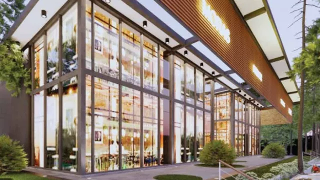 Parque de Solanas está próximo a abrir como polo comercial (un edificio moderno y vidriado con una inversión de US$ 2 millones)